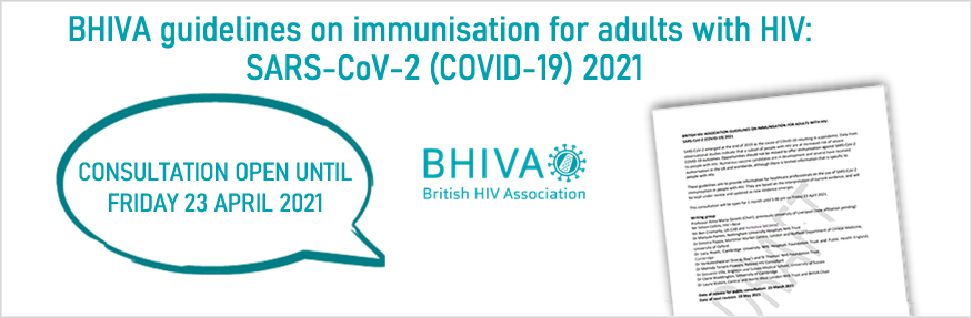 Consulta em Aberto - BHIVA guidelines on immunisation for adults with HIV: SARS-CoV-2 (COVID-19) 2021
